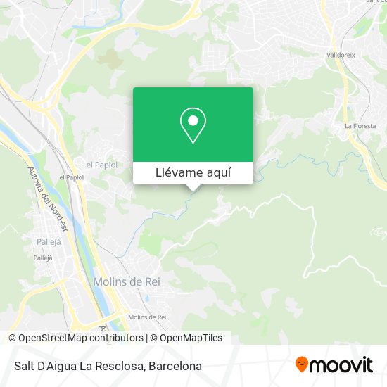 Mapa Salt D'Aigua La Resclosa