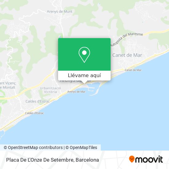 Mapa Placa De L'Onze De Setembre