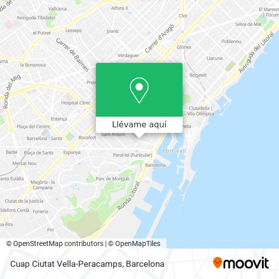 Mapa Cuap Ciutat Vella-Peracamps