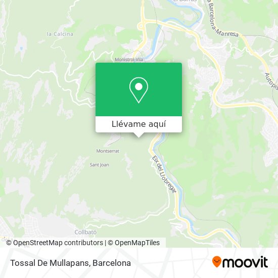 Mapa Tossal De Mullapans