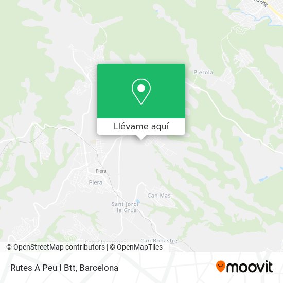 Mapa Rutes A Peu I Btt