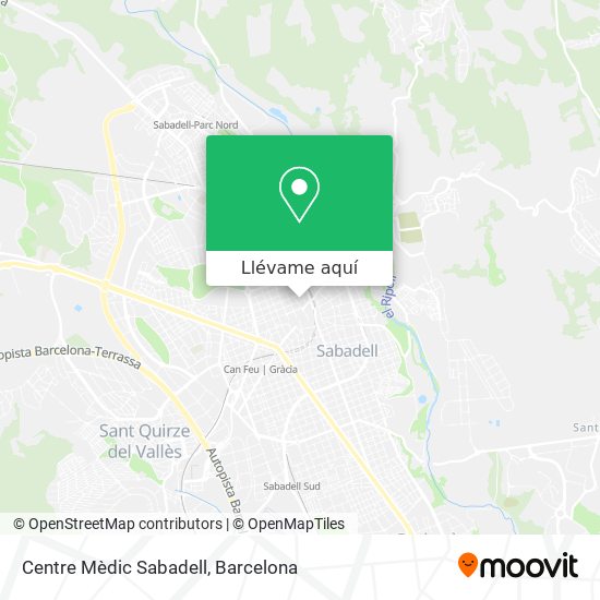 Mapa Centre Mèdic Sabadell