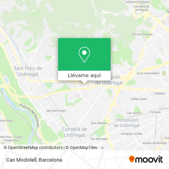 Mapa Can Modolell
