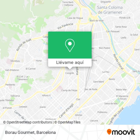 Mapa Borau Gourmet