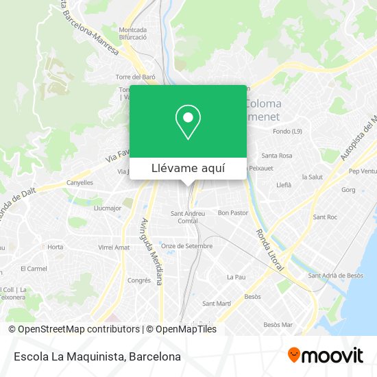 Mapa Escola La Maquinista