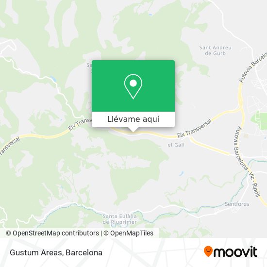 Mapa Gustum Areas
