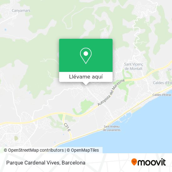 Mapa Parque Cardenal Vives