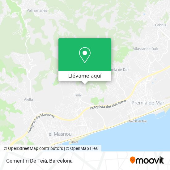 Mapa Cementiri De Teià