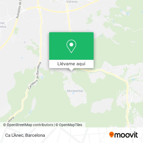 Mapa Ca L'Ànec