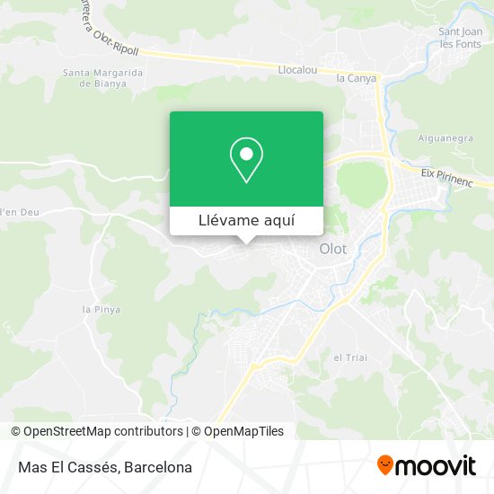 Mapa Mas El Cassés