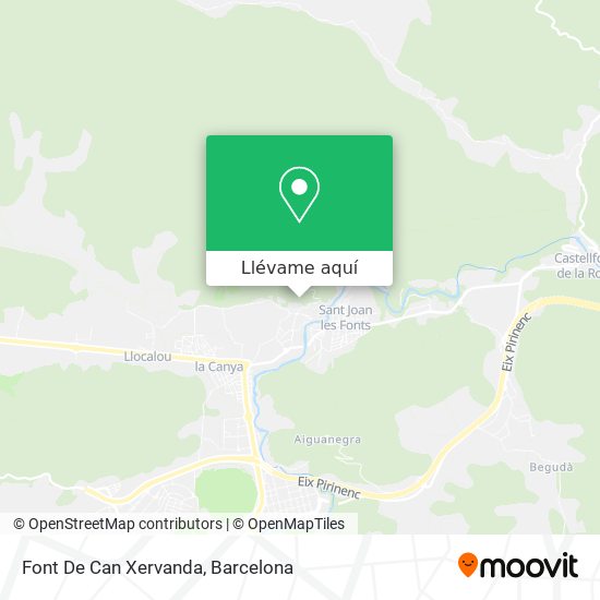 Mapa Font De Can Xervanda