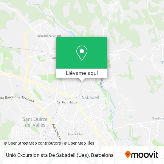 Mapa Unió Excursionista De Sabadell (Ues)