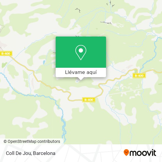 Mapa Coll De Jou