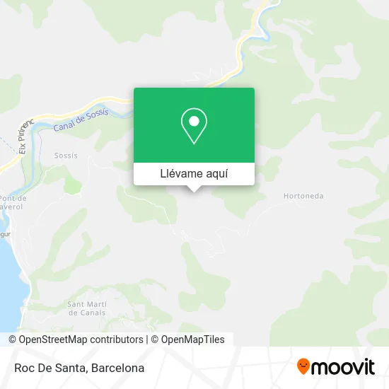 Mapa Roc De Santa