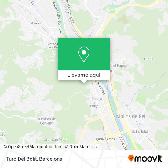 Mapa Turó Del Bòlit