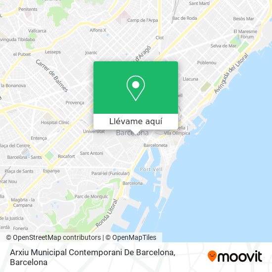 Mapa Arxiu Municipal Contemporani De Barcelona