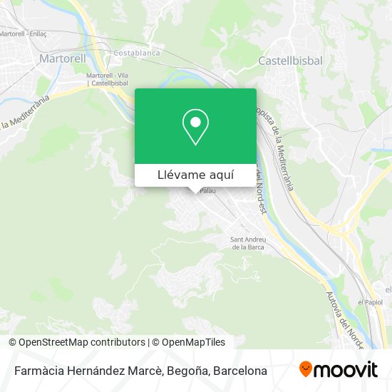 Mapa Farmàcia Hernández Marcè, Begoña