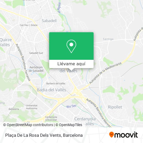 Mapa Plaça De La Rosa Dels Vents