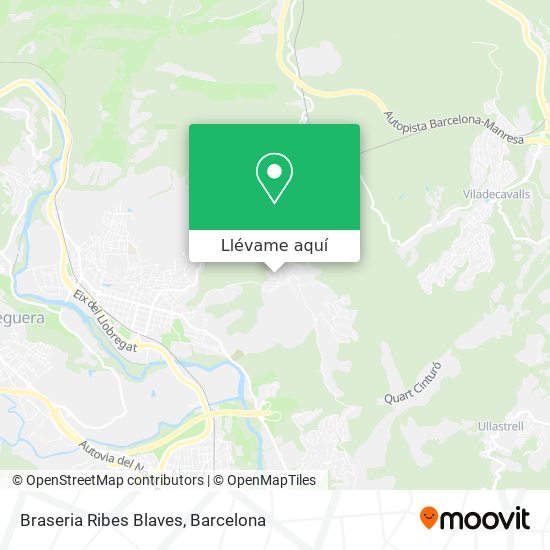 Mapa Braseria Ribes Blaves