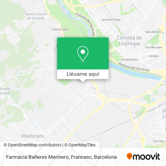 Mapa Farmàcia Bañeres Merinero, Francesc