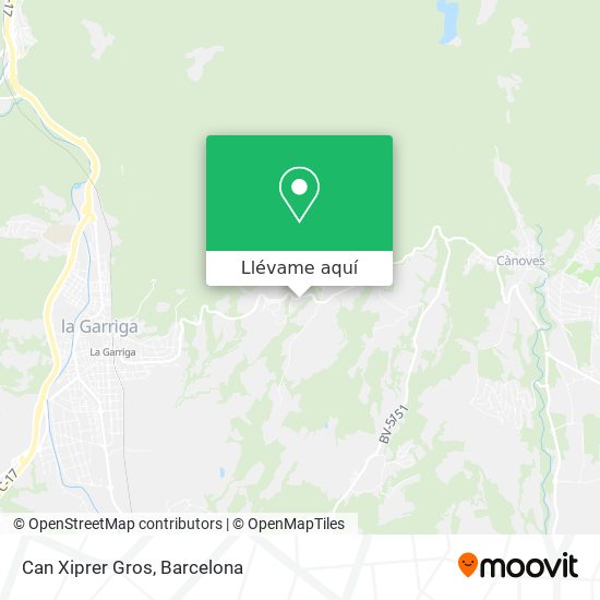 Mapa Can Xiprer Gros