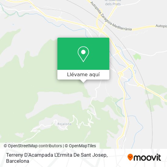Mapa Terreny D'Acampada L'Ermita De Sant Josep