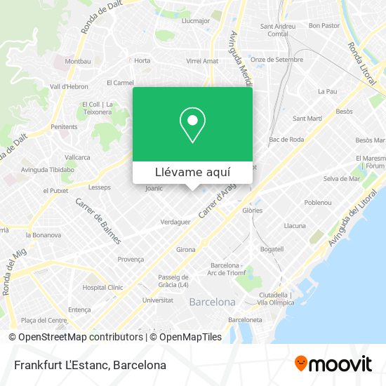Mapa Frankfurt L'Estanc