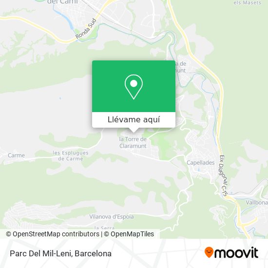 Mapa Parc Del Mil-Leni