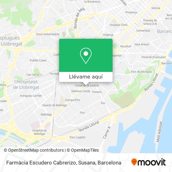 Mapa Farmàcia Escudero Cabrerizo, Susana