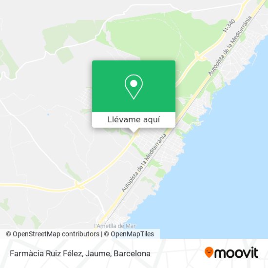 Mapa Farmàcia Ruiz Félez, Jaume
