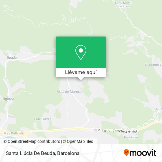 Mapa Santa Llúcia De Beuda