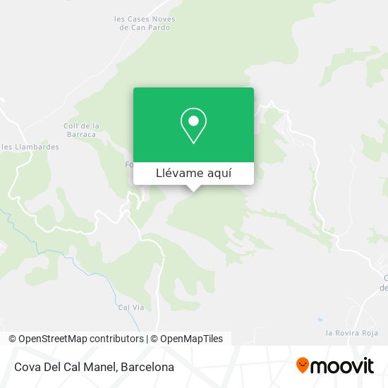 Mapa Cova Del Cal Manel
