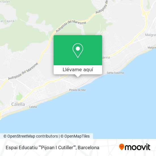 Mapa Espai Educatiu ""Pijoan I Cutiller""