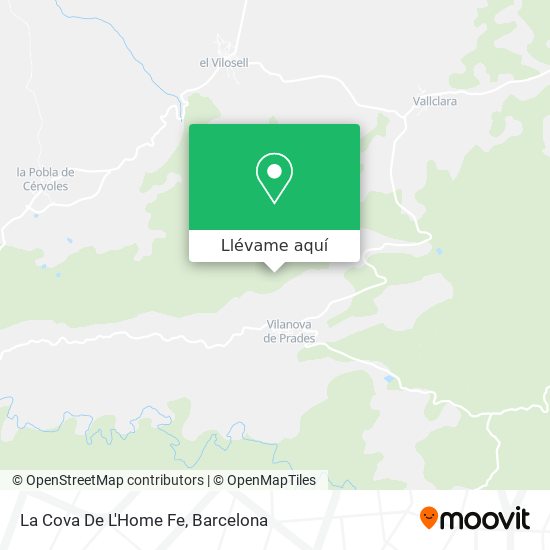 Mapa La Cova De L'Home Fe