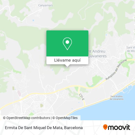 Mapa Ermita De Sant Miquel De Mata