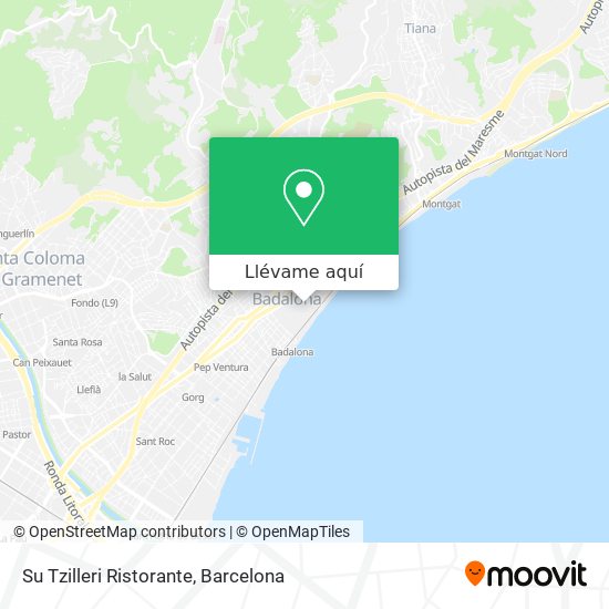 Mapa Su Tzilleri Ristorante