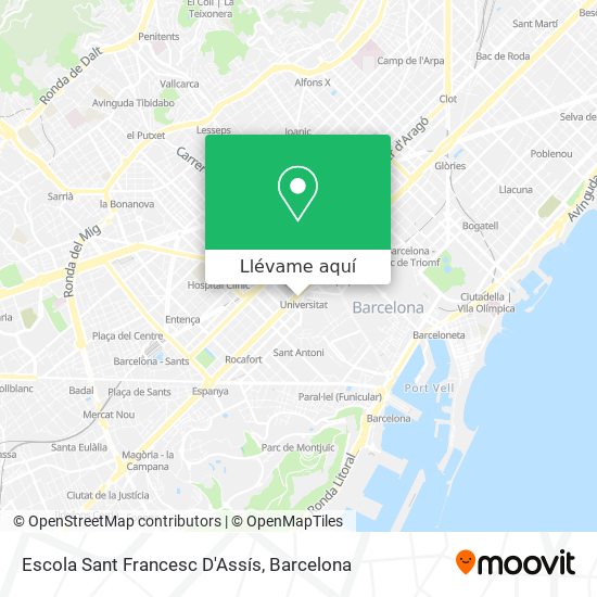 Mapa Escola Sant Francesc D'Assís