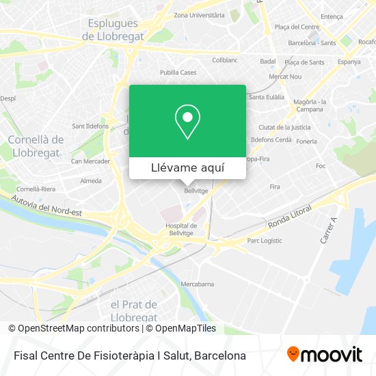 Mapa Fisal Centre De Fisioteràpia I Salut