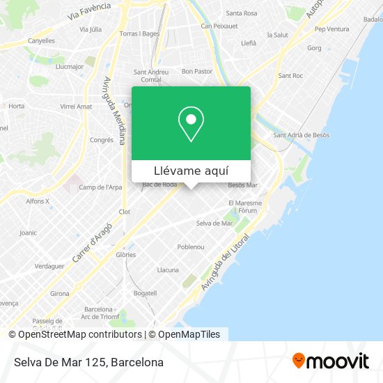 Mapa Selva De Mar 125