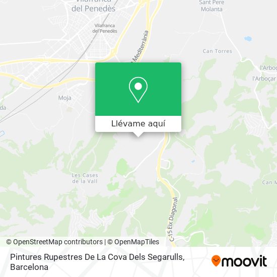 Mapa Pintures Rupestres De La Cova Dels Segarulls