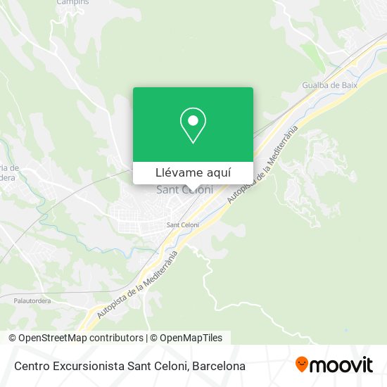 Mapa Centro Excursionista Sant Celoni