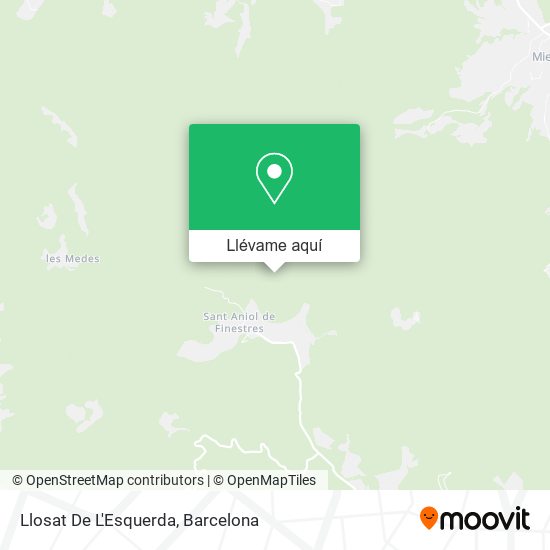 Mapa Llosat De L'Esquerda