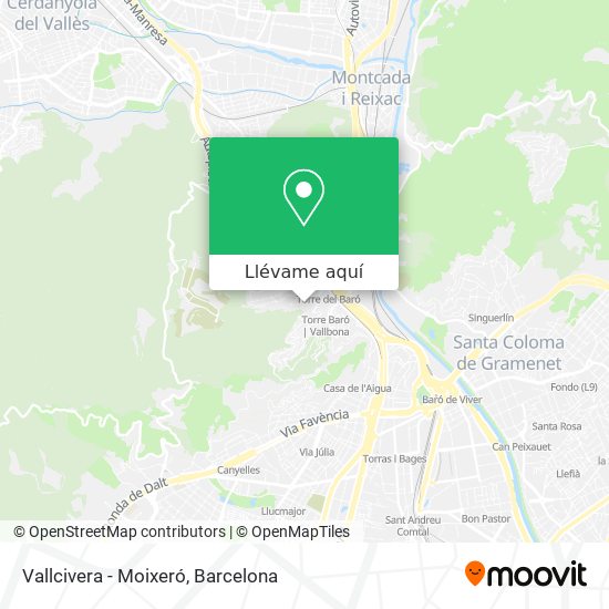 Mapa Vallcivera - Moixeró