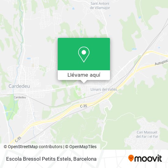 Mapa Escola Bressol Petits Estels