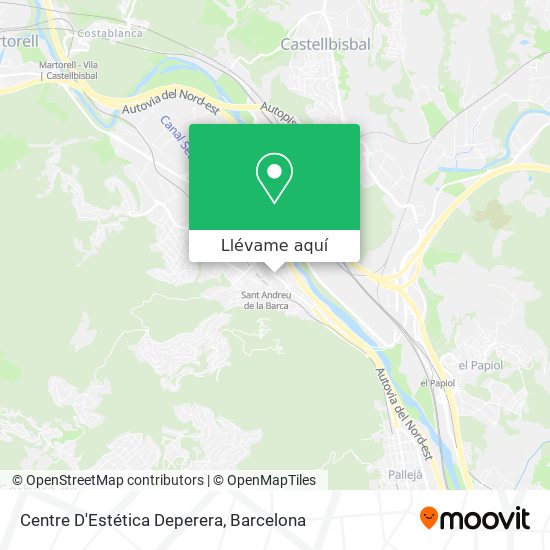 Mapa Centre D'Estética Deperera