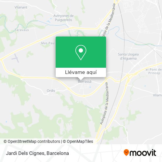 Mapa Jardi Dels Cignes