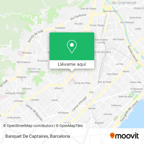Mapa Banquet De Captaires