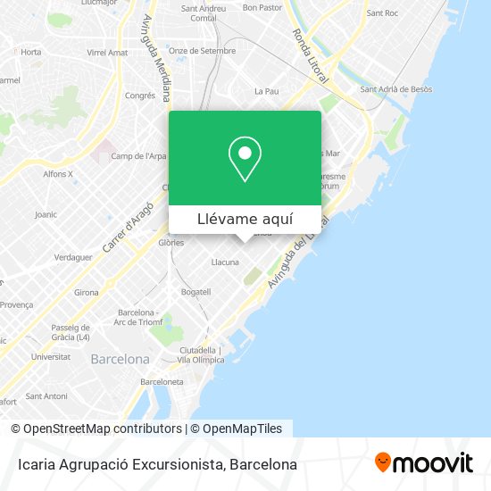 Mapa Icaria Agrupació Excursionista