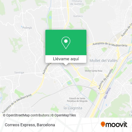 Mapa Correos Express