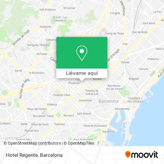 Mapa Hotel Regente